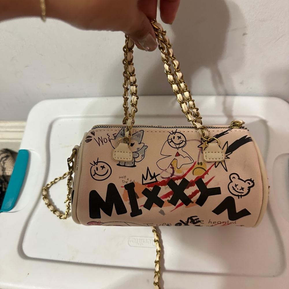 Amazon Cream and Gold Mini Bag